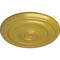 Ekena Millwork Devon Ceiling Medallion (Fits Canopies up to 3 5/8"), Hand-Painted Rich Gold, 15 3/4"OD x 1 1/2"P CM15DERGS - alternate 3